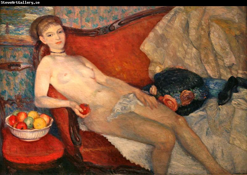 William Glackens Nude with Apple